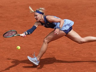 Slovenská tenistka Rebecca Šramková počas Roland Garros 2025.