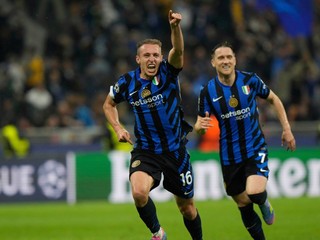 Davide Frattesi oslavuje gól. 