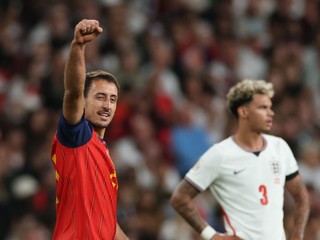 Mikel Oyarzabal oslavuje gól.