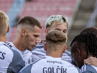 Futbalisti FK Železiarne Podbrezová.