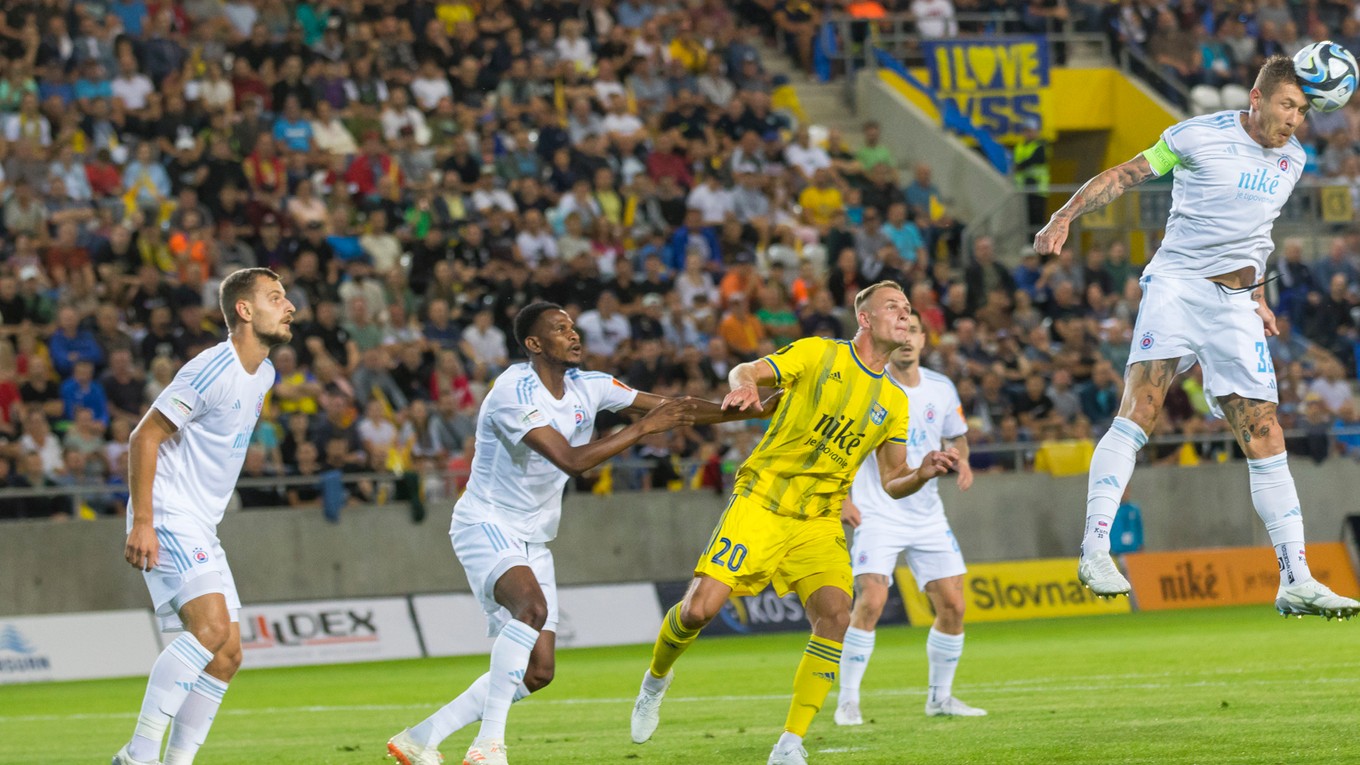 Fotka zo zápasu FC Košice - Slovan Bratislava.