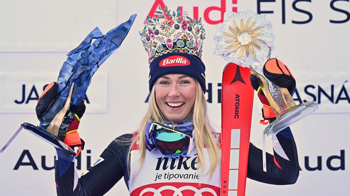 Americká lyžiarka Mikaela Shiffrinová vyhrala slalom v Jasnej 2024.