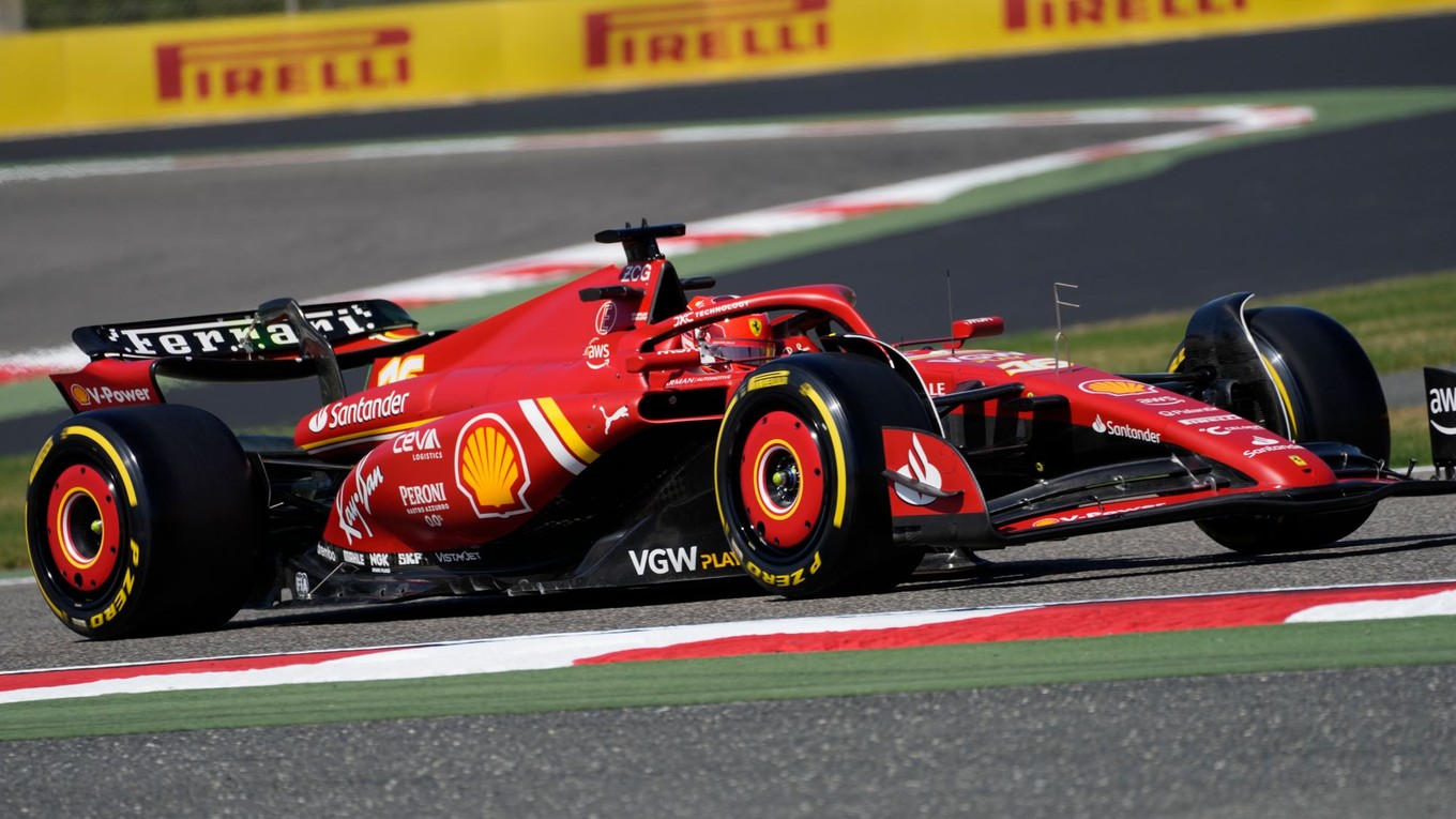 Charles Leclerc na Ferrari.