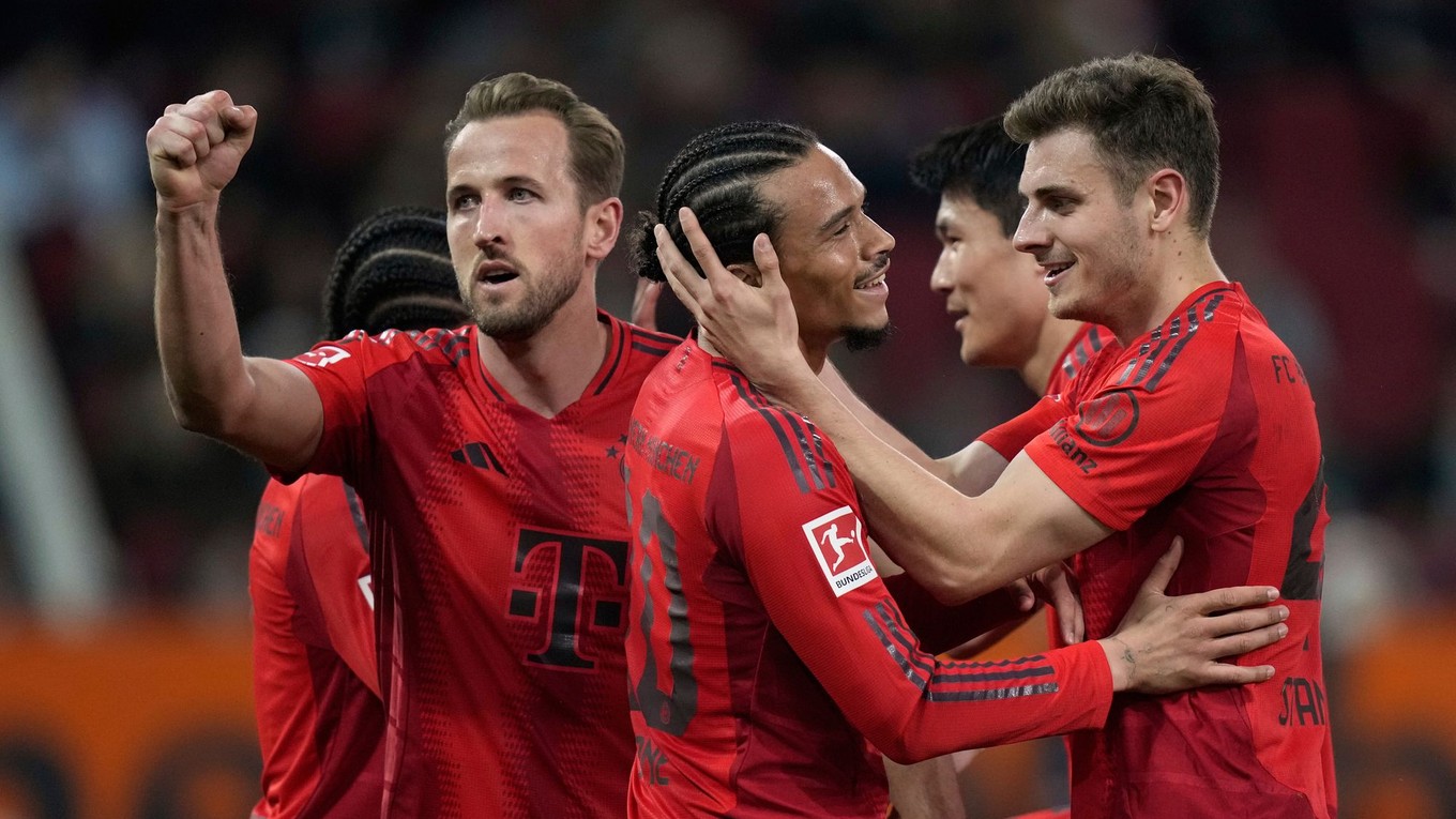 Radosť hráčov Bayernu. 