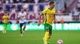 Na snímke hráč Žiliny Michal Faško počas prvého zápasu 1. predkola Európskej ligy (EL) medzi HNK Hajduk Split - MŠK Žilina v Splite.