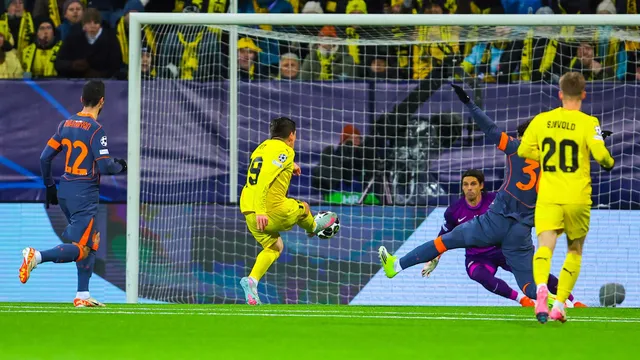 Momentka zo zápasu  Bodö/Glimt - Inter Milán