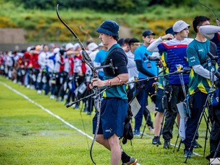 Ondrej Franců na MS v lukostreľbe 2025.