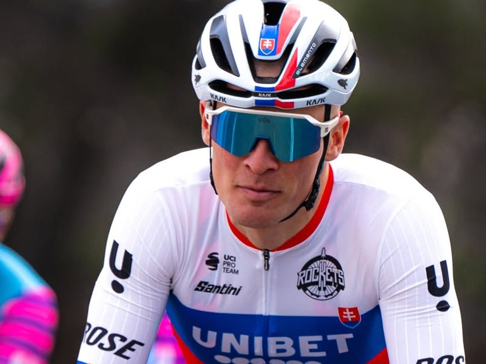 Slovenský cyklista Lukáš Kubiš. 