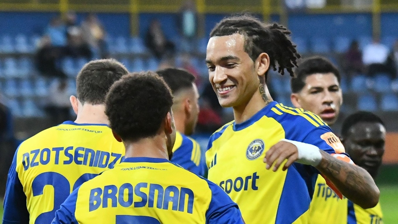 Hráči MFK Zemplín Michalovce v zápase Niké ligy.