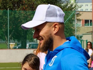Miloš Lačný na školskej akcii v Spišskej Novej Vsi.