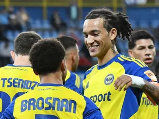 Hráči MFK Zemplín Michalovce v zápase Niké ligy.