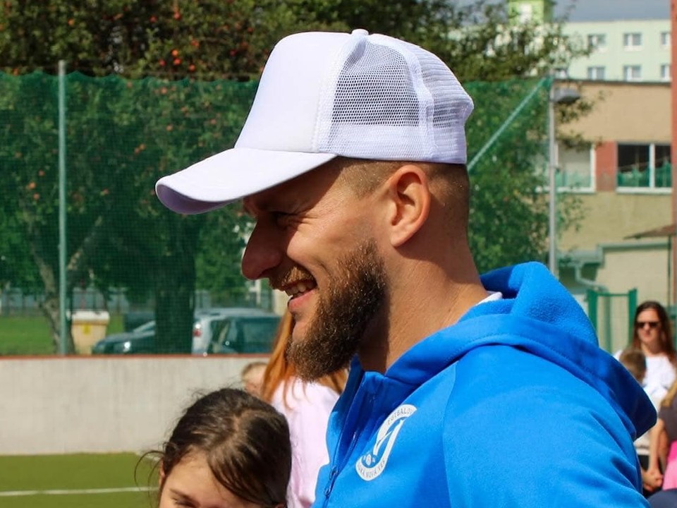 Miloš Lačný na školskej akcii v Spišskej Novej Vsi.