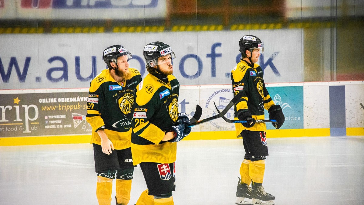 Hráči HK Levice.