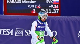 Na snímke slovenský paraalpský lyžiar Miroslav Haraus v cieli pretekov v alpskej kombinácii.