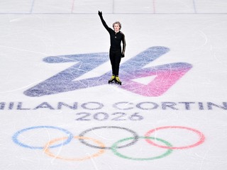 Ilia Malinin na tréningu na ZOH v Miláne.