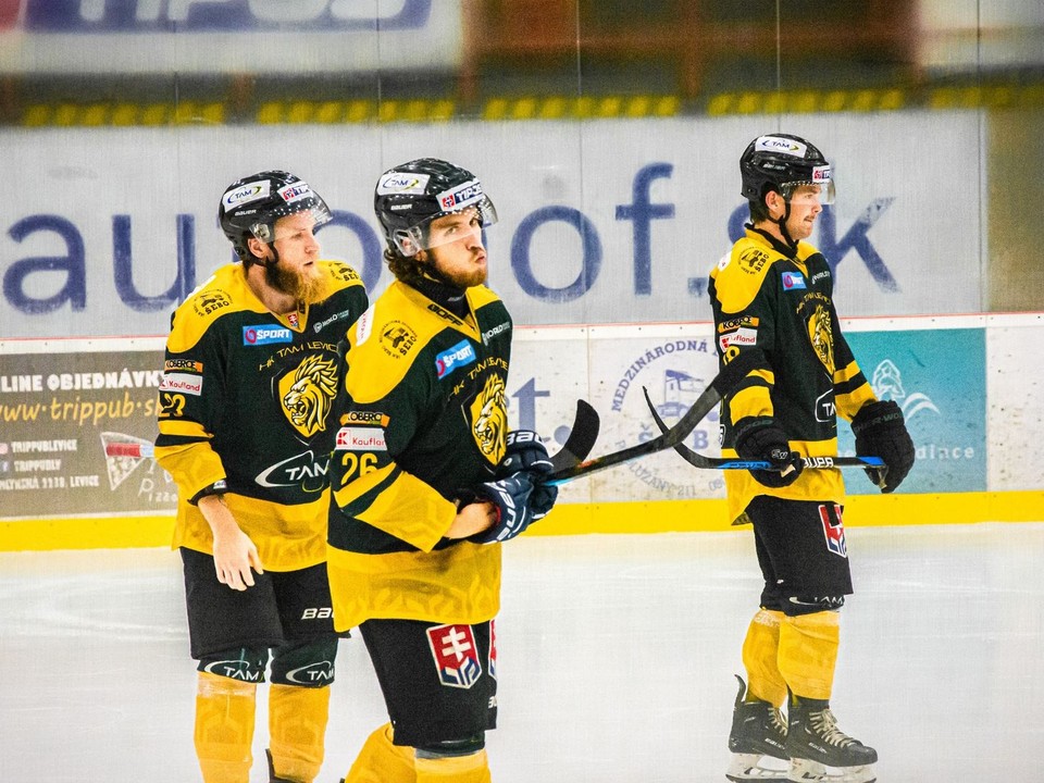 Hráči HK Levice.