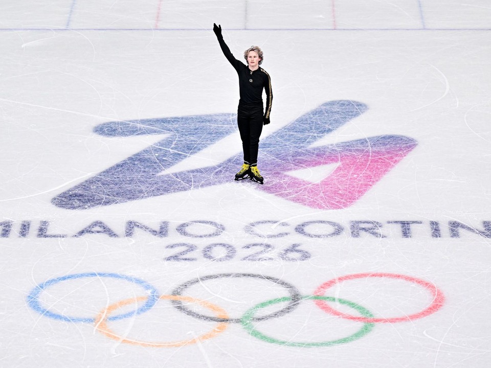 Ilia Malinin na tréningu na ZOH v Miláne.