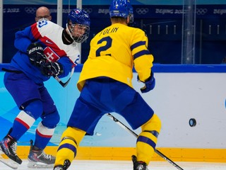 Gólová strela Juraja Slafkovského v zápase o tretie miesto na ZOH 2022 v Pekingu.