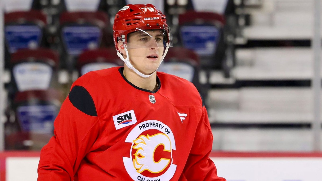 Martin Pospíšil na tréningu Calgary. 