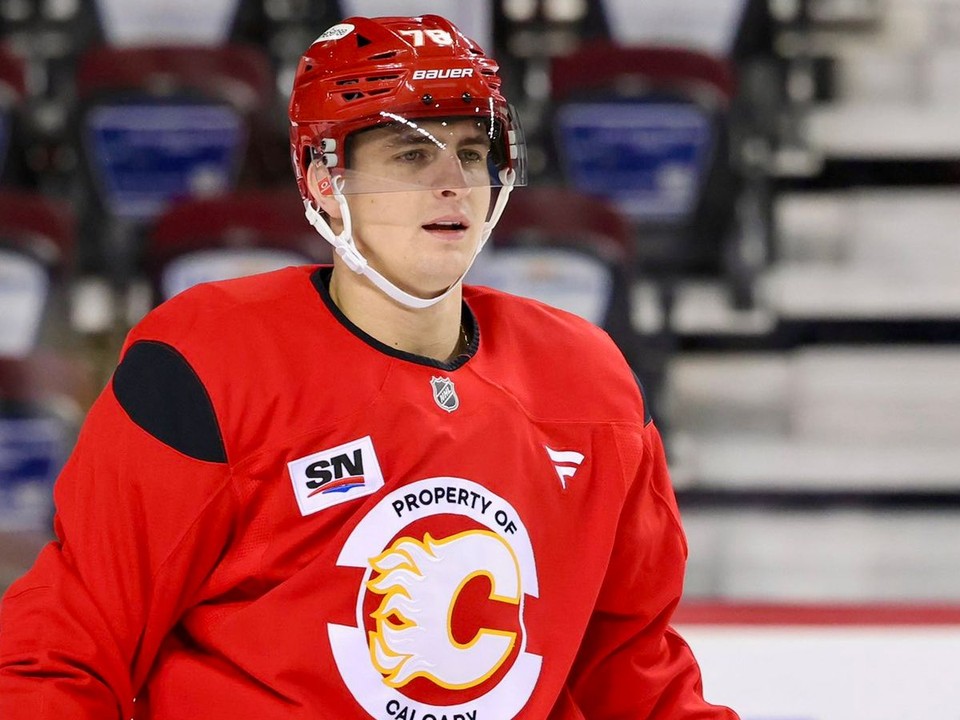 Martin Pospíšil na tréningu Calgary. 