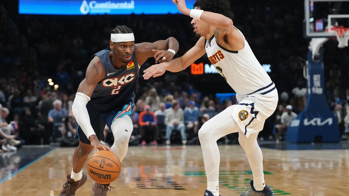 Shai Gilgeous-Alexander v zápase Oklahoma - Denver