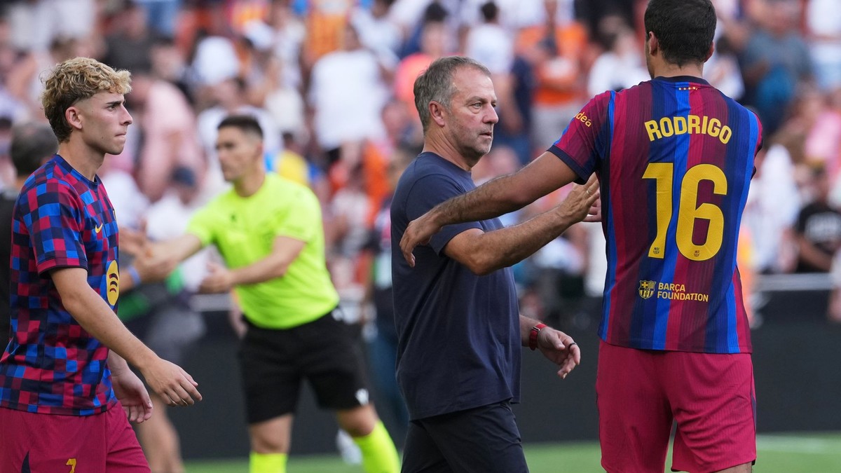 Hansi Flick na lavičke Barcelony