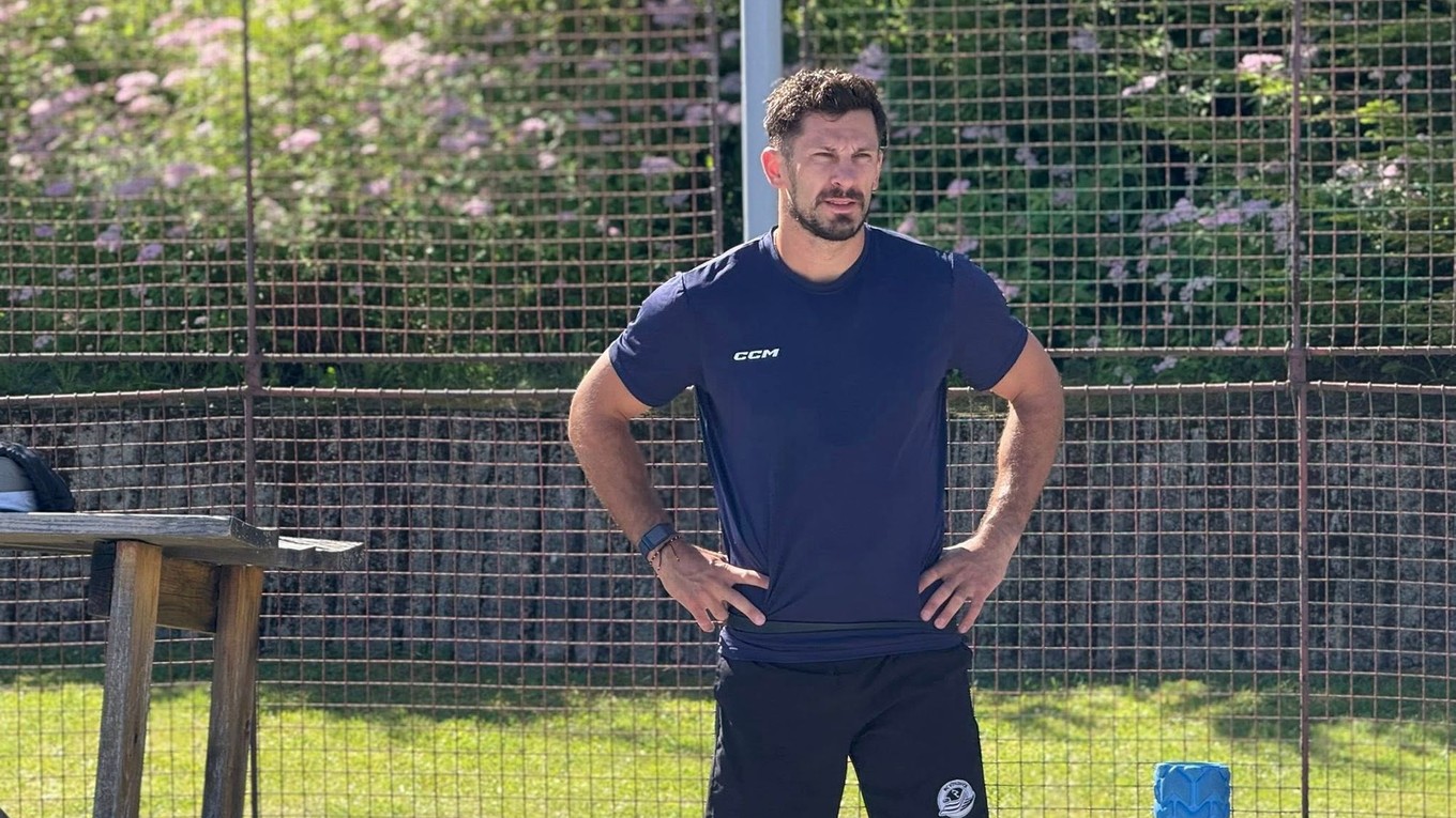 Marek Hrivík počas tréningu