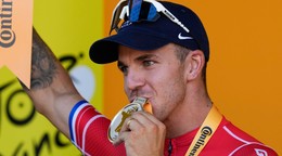 Holandský cyklista Dylan Groenewegen po víťazstve v 6. etape Tour de France 2024.
