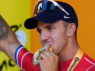 Holandský cyklista Dylan Groenewegen po víťazstve v 6. etape Tour de France 2024.