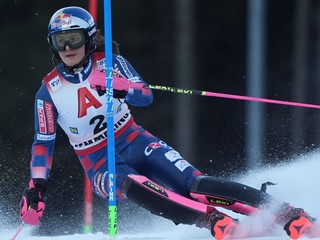 Zrinka Ljutičová počas slalomu v stredisku Semmering 2024.