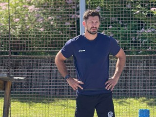 Marek Hrivík počas tréningu