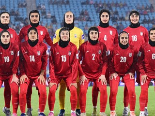 Iránske futbalistky. 