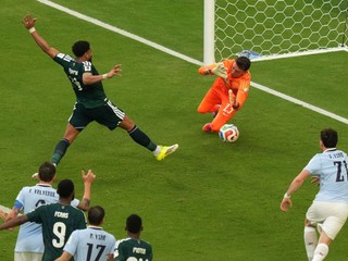 Momentka zo zápasu Uruguaj - Saudská Arábia