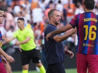 Hansi Flick na lavičke Barcelony