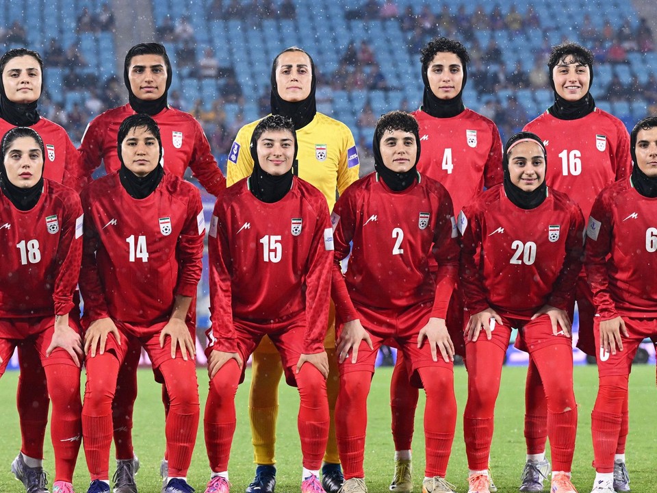 Iránske futbalistky. 
