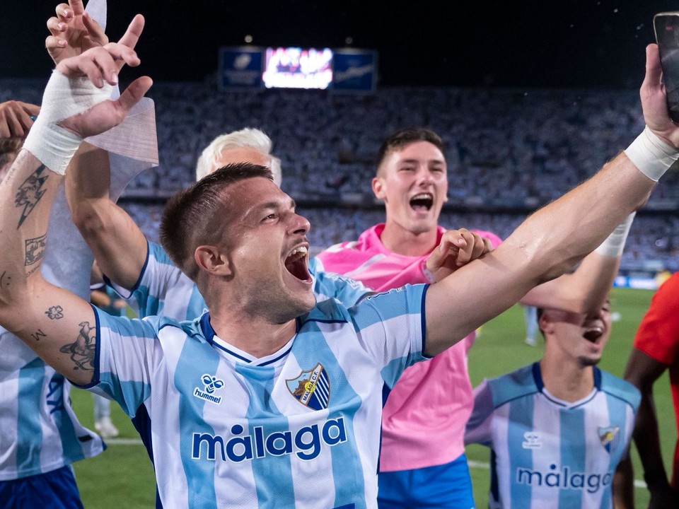 Oslavy hráčov Málaga CF