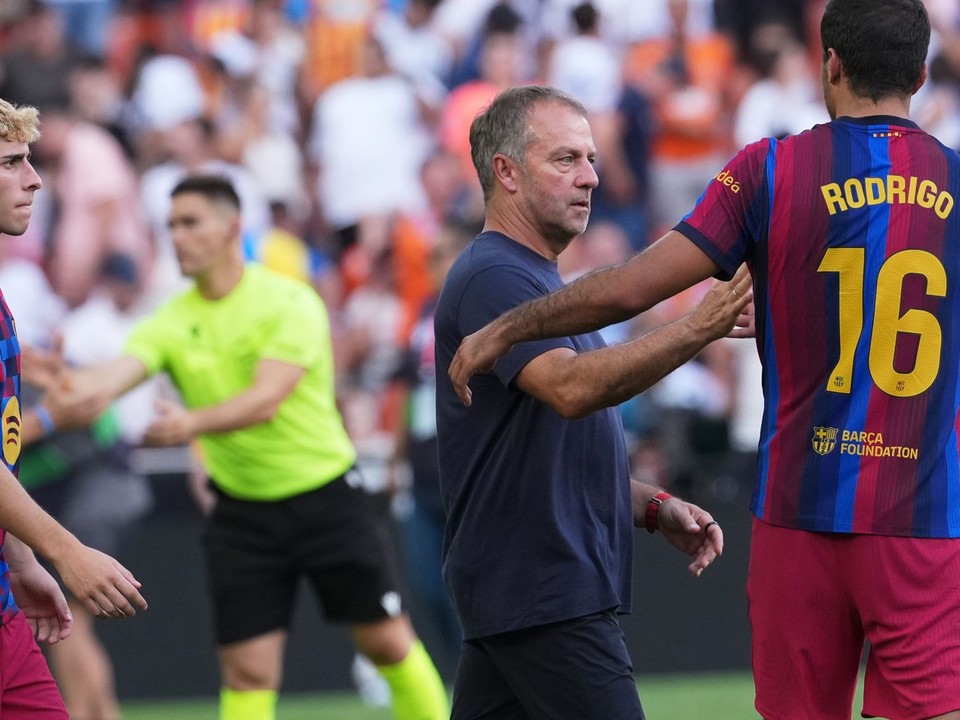 Hansi Flick na lavičke Barcelony