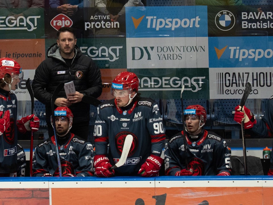Na snímke tréner HC Prešov Ryan Colville.