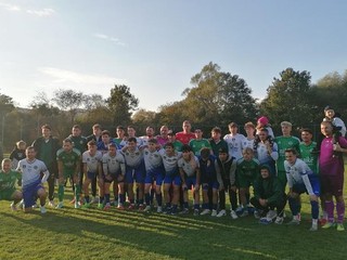 Futbalisti Breznice a Prešova. 