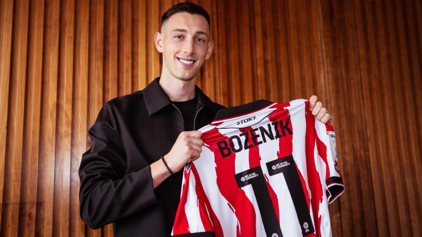 Róbert Boženík v Stoke City.