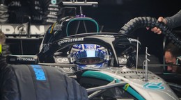 Na snímke je jazdec tímu Mercedes George Russell.