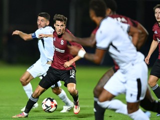 Momentka zo zápasu Ararat-Armenia - Sparta Praha