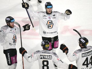 Gólová radosť hráčov Košíc.