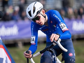 Taliansky reprezentant Filippo Grigolini počas MS v cyklokrose 2026. 