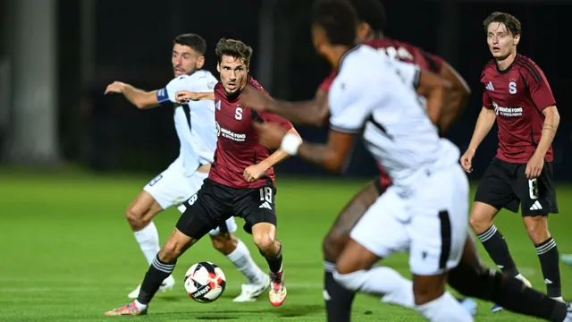 Momentka zo zápasu Ararat-Armenia - Sparta Praha