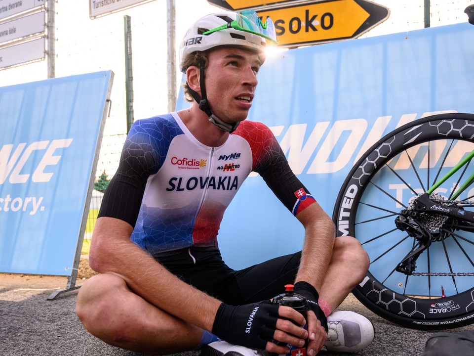 Richard Riška po pretekoch U23 na ME v cyklistike 2026.