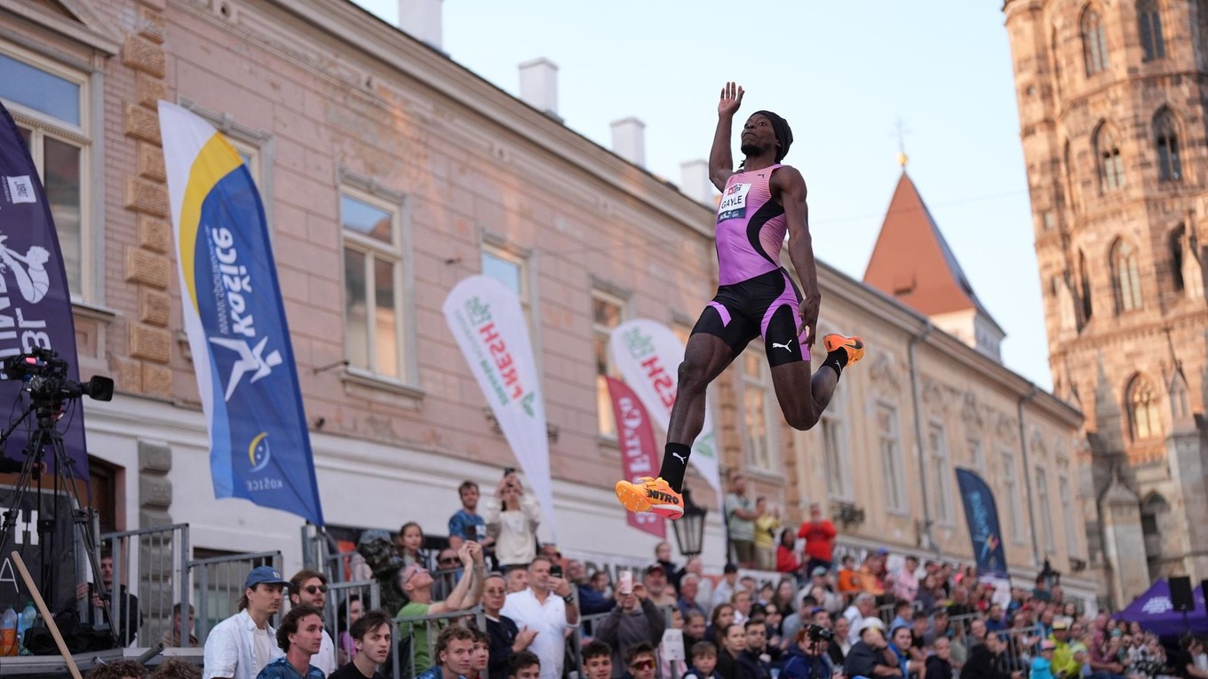 Jamajský skokan do diaľky Tajay Geyle na JBL Jump Fest 2025.