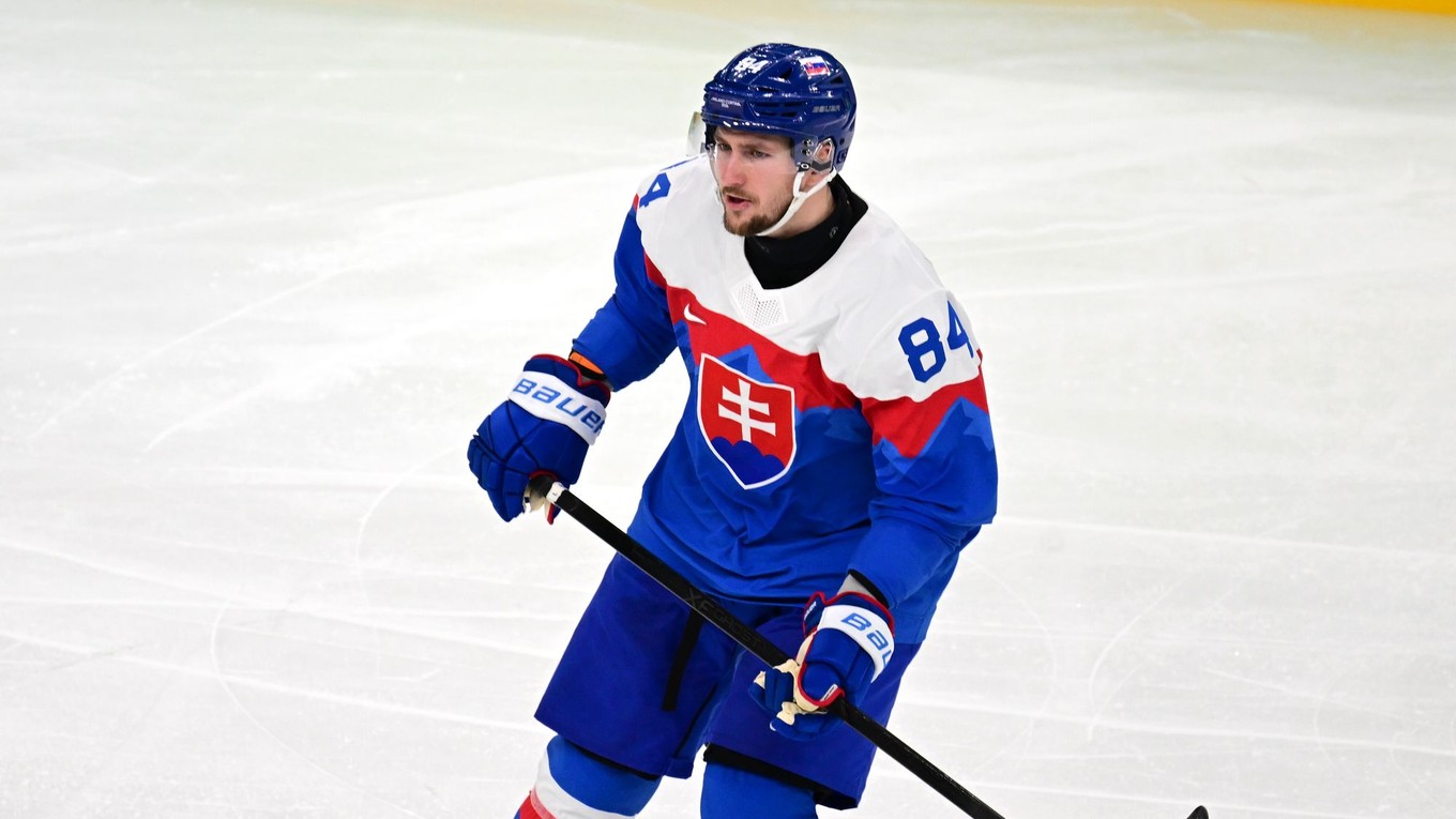 Pavol Regenda v zápase Slovensko - Nemecko na ZOH 2026.