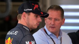 Max Verstappen a jeho otec Jos.