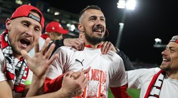Ivan Schranz počas osláv titulu